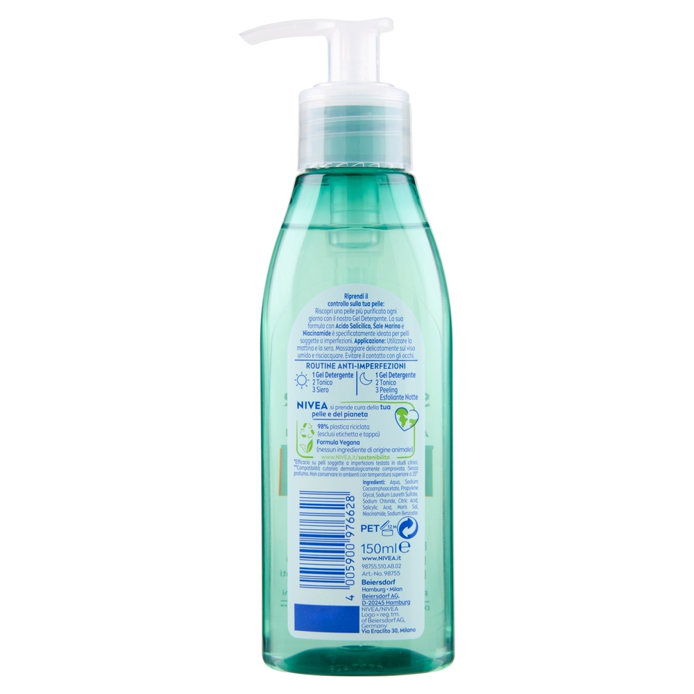 Nivea Derma Skin Clear Gel Detergente Anti-Imperfezioni 150 ml
